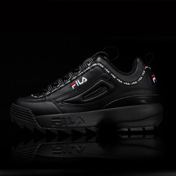 Fila Disruptor 2 Tapey Tape Men's Heritage Shoes - Black,NZ 418-49157